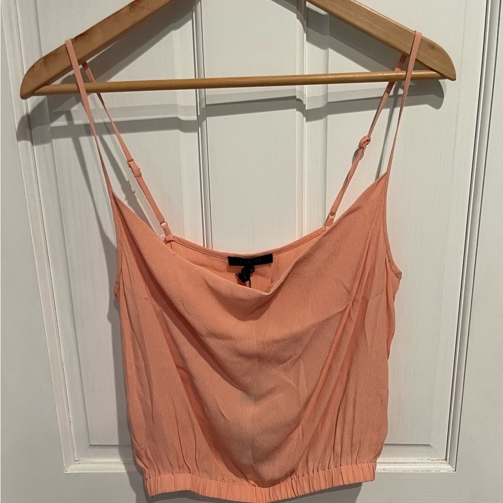 bobiBLACK Petal Peachy/Pink Spaghetti Strap Women's Top NWT